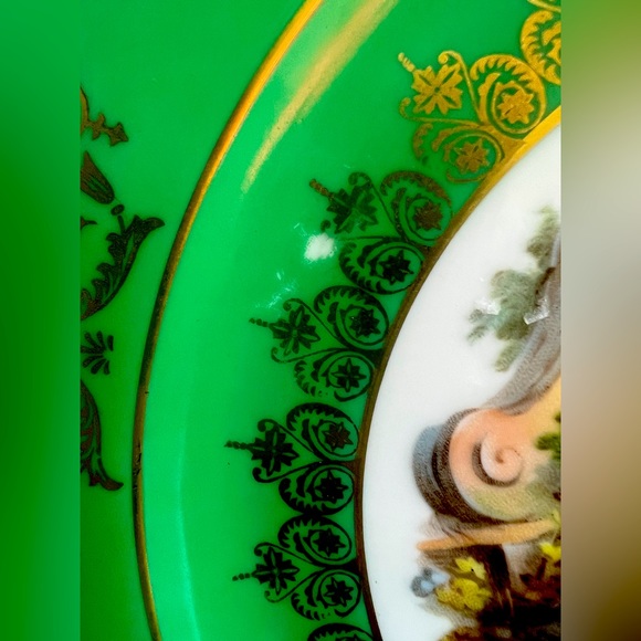 Volkstedt Porcelain 11” Handpainted Plate Made In Germany. - Picture 3 of 7